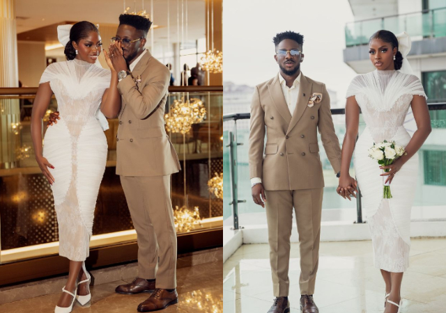 Gospel singer Peterson Okopi weds partner, Prudent, 2months after engagement