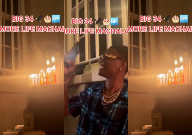 Machala Big 34: Wizkid Celebrates 34th Birthday With Wife, Friends