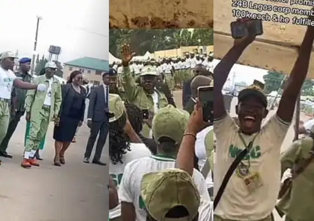 Babajide Sanwo-Olu fulfills N100k promise to Lagos corps members, Copers shows off receipt