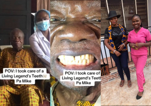 Nigerian dentist accused of pursuing clout after providing free dental service to Mike Ejeagha