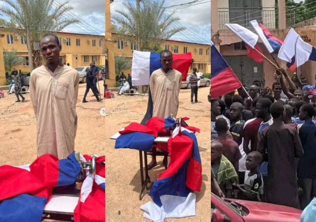 DSS Reportedly Arrests Tailor Sewing Russian Federation Flags (Photo)
