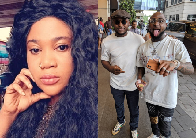 Actress Esther Nwachukwu criticizes Davido for buying new car for Ubi Franklin