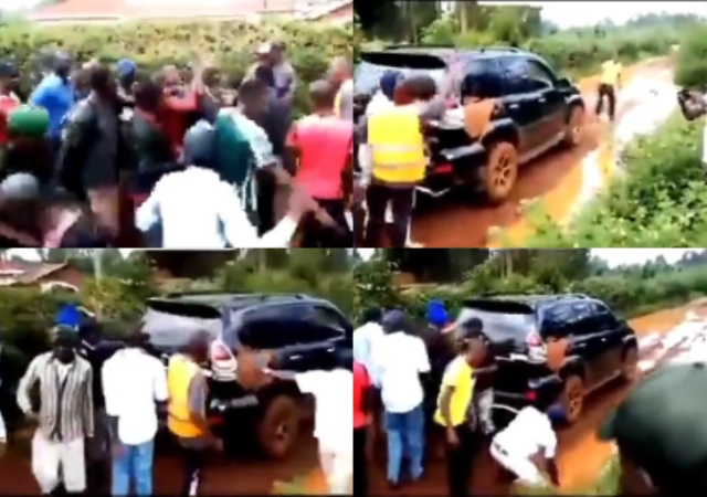 Kenyans Youths Forced Politician to Walk on Muddy Road After He Failed to Fix It