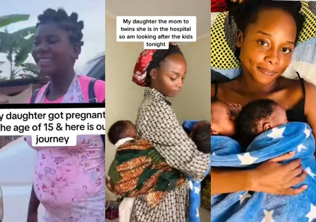 Mother overjoyed as she shares her 15-year-old daughter’s pregnancy journey with twins