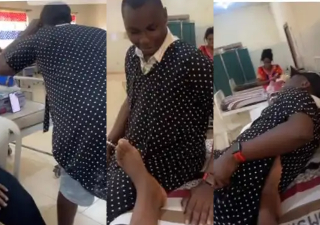 Husband Creates a Funny Scene wife in Labour Room