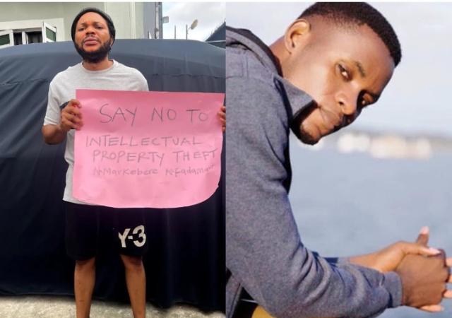 Denilson Igwe Stages Intellectual Property Theft Protest Against Mark Angel