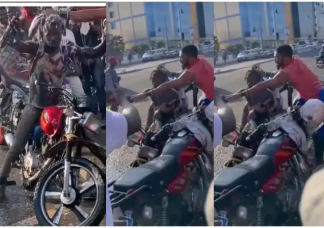 ‘Okada’ riders forcefully nabs and publicly bathes colleague who hasn’t taken a bath in 3-years
