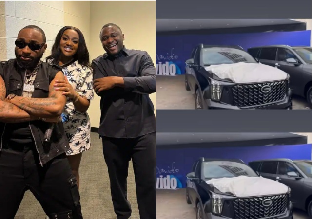 “Thank you for everything” – Ubi Franklin expresses gratitude to Davido as he receives a new car worth N68 million