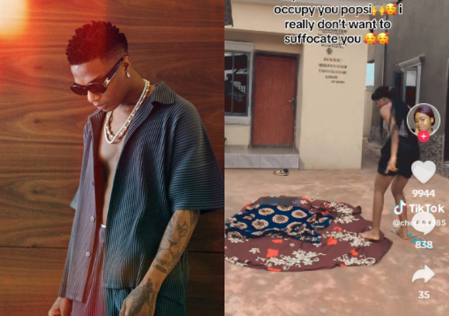 “Baba to the world” – Netizens reacts as lady celebrates Wizkid in an unusual way on his birthday