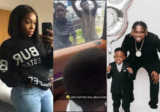 Singer Zlatan’s babymama defends son’s scared reaction to street boys