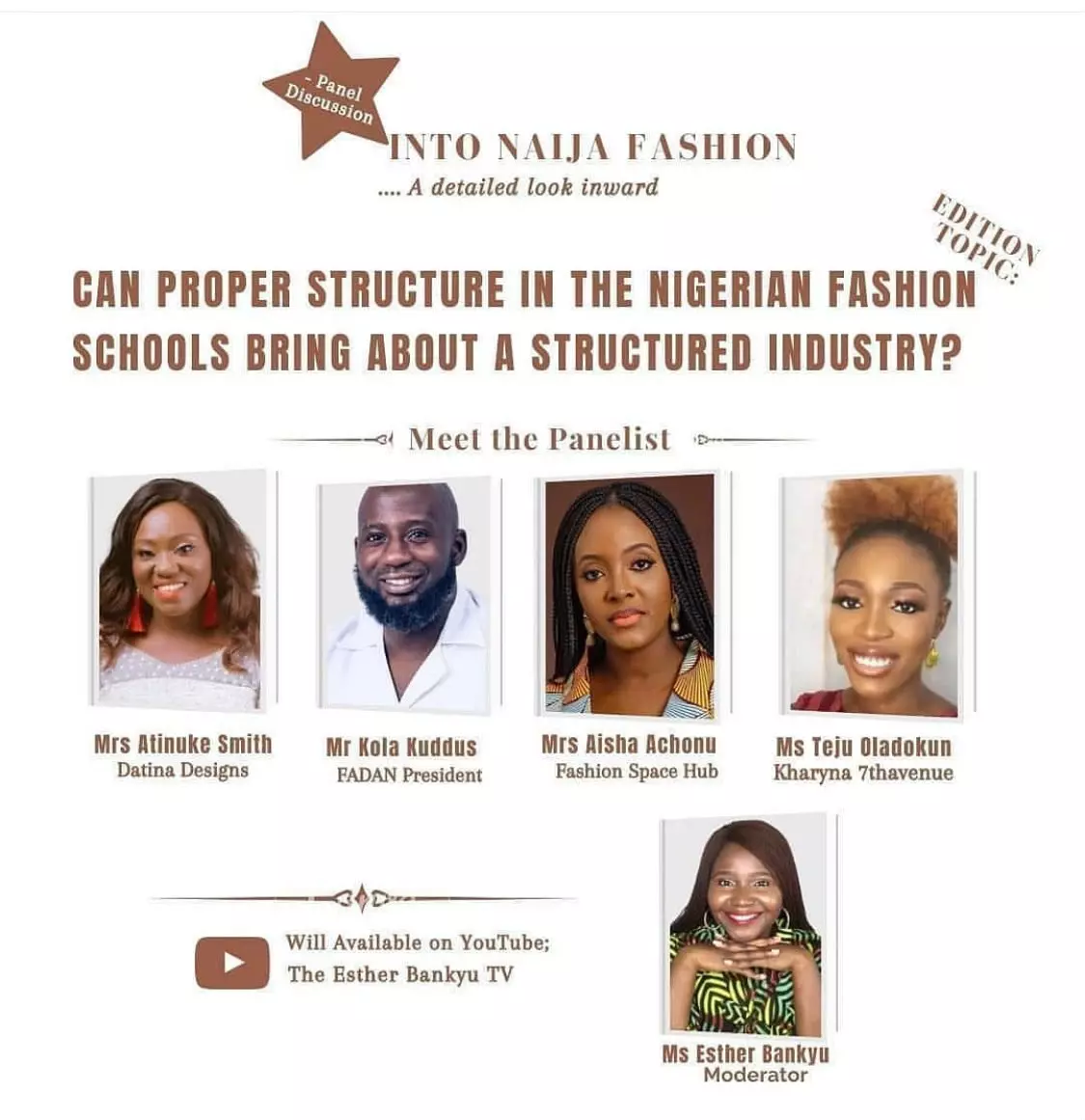 INTO NAIJA FASHION by PANEL DISCUSSION