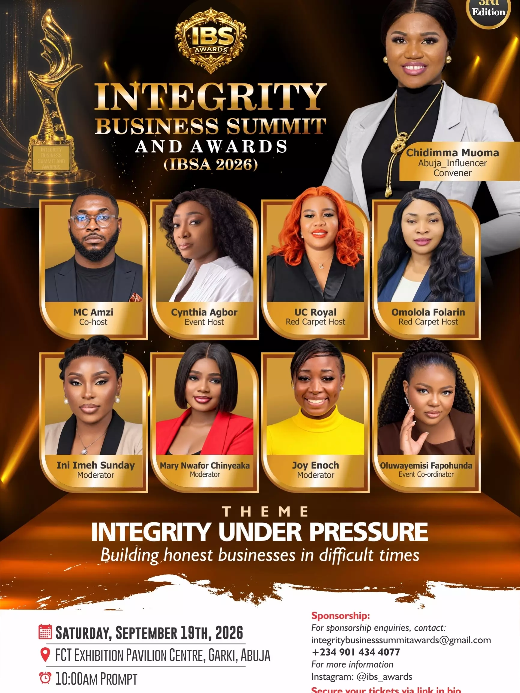 Integrity Business Summit and Awards (IBSA 2026) – IBS Awards
