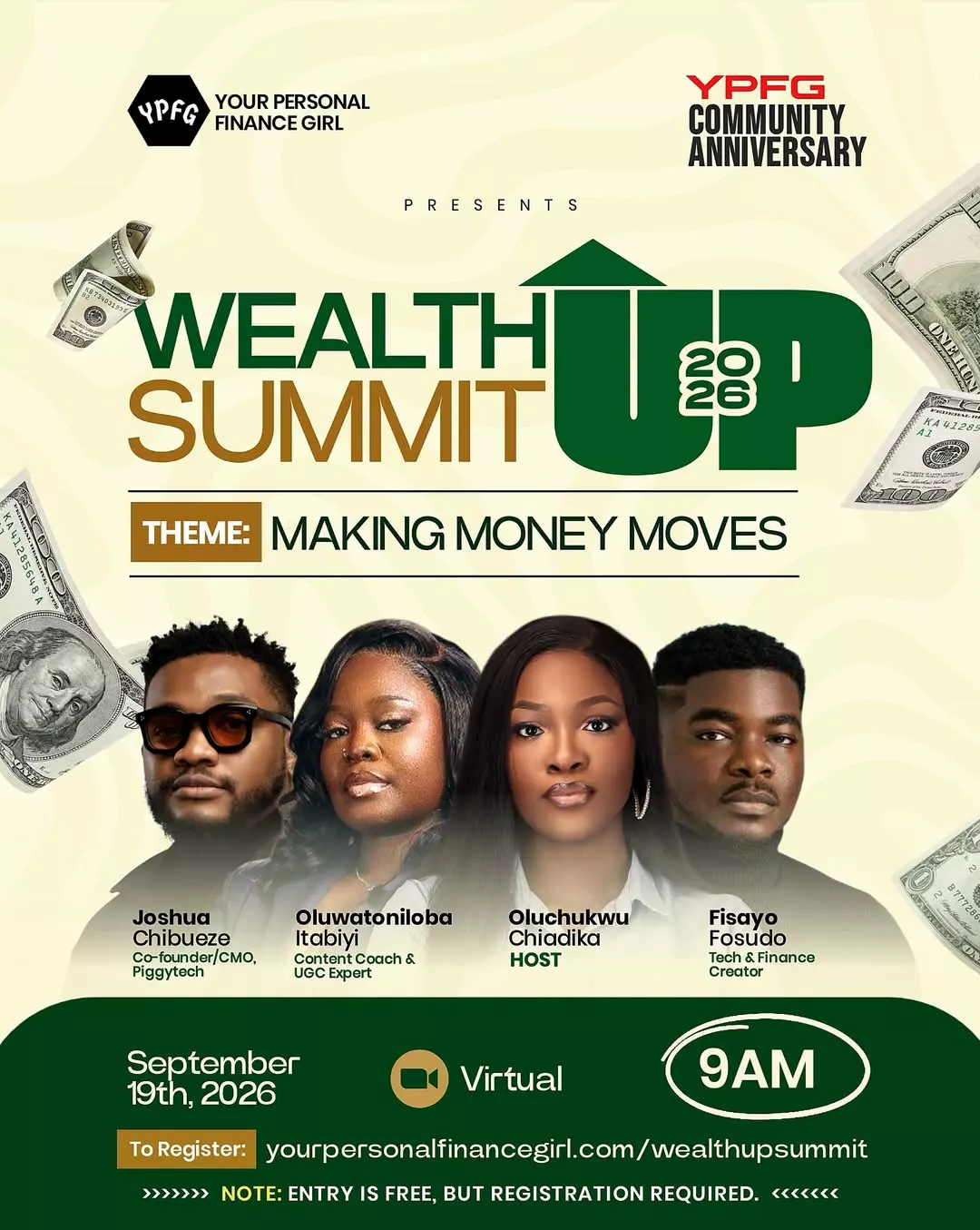 Wealth Up Summit 2026 – YPFG Community Anniversary