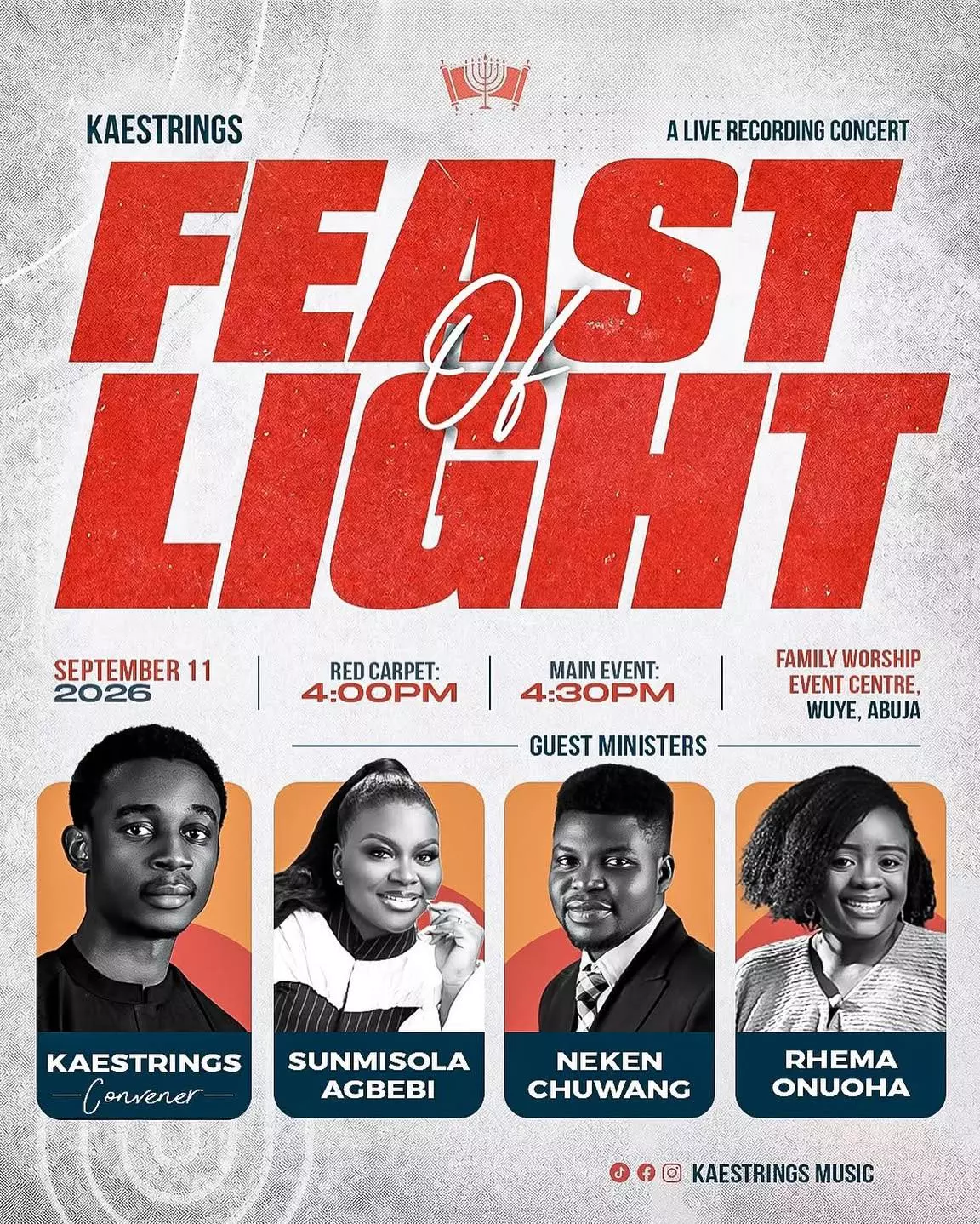 FEAST OF LIGHT 2026 -  LIVE RECORDING  CONCERT by KAESTRINGS