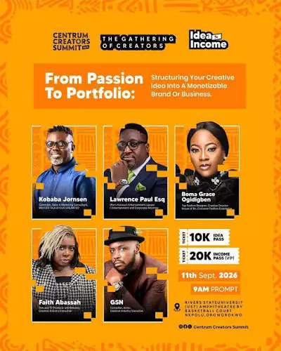 CENTRUM CREATORS SUMMIT 2026: FROM PASSION TO PORTFOLIO – IDEA TO INCOME