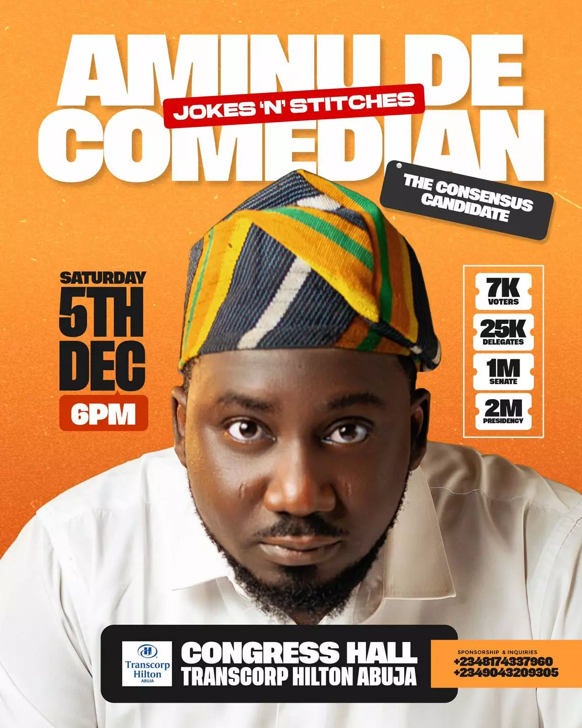 JOKES N STITCHES : THE CONSENSUS CANDIDATE