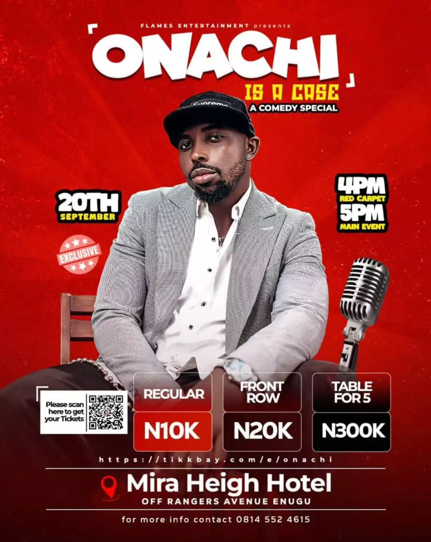 ONACHI IS A CASE – A COMEDY SPECIAL