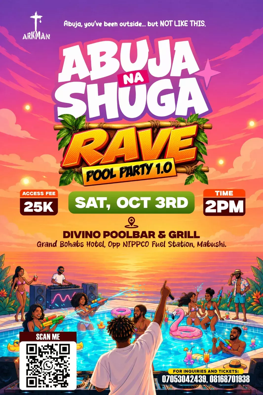 ABUJA NA SHUGA RAVE POOL PARTY 1.0 — ARIKMAN