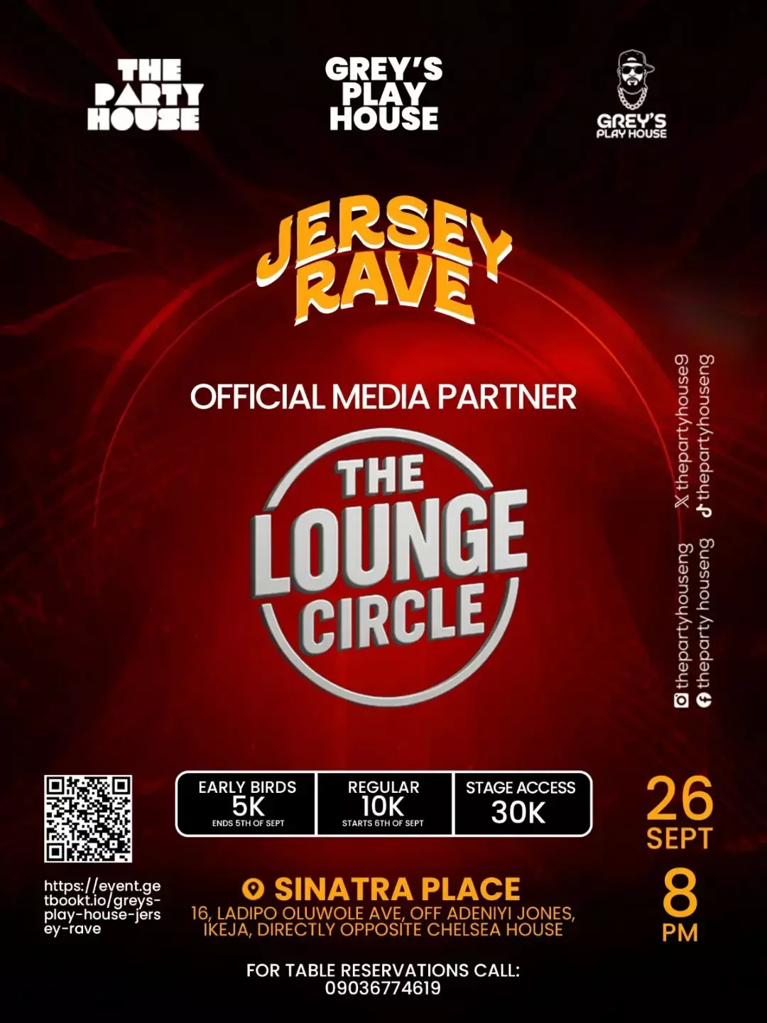 JERSEY RAVE—GREY'S PLAY HOUSE