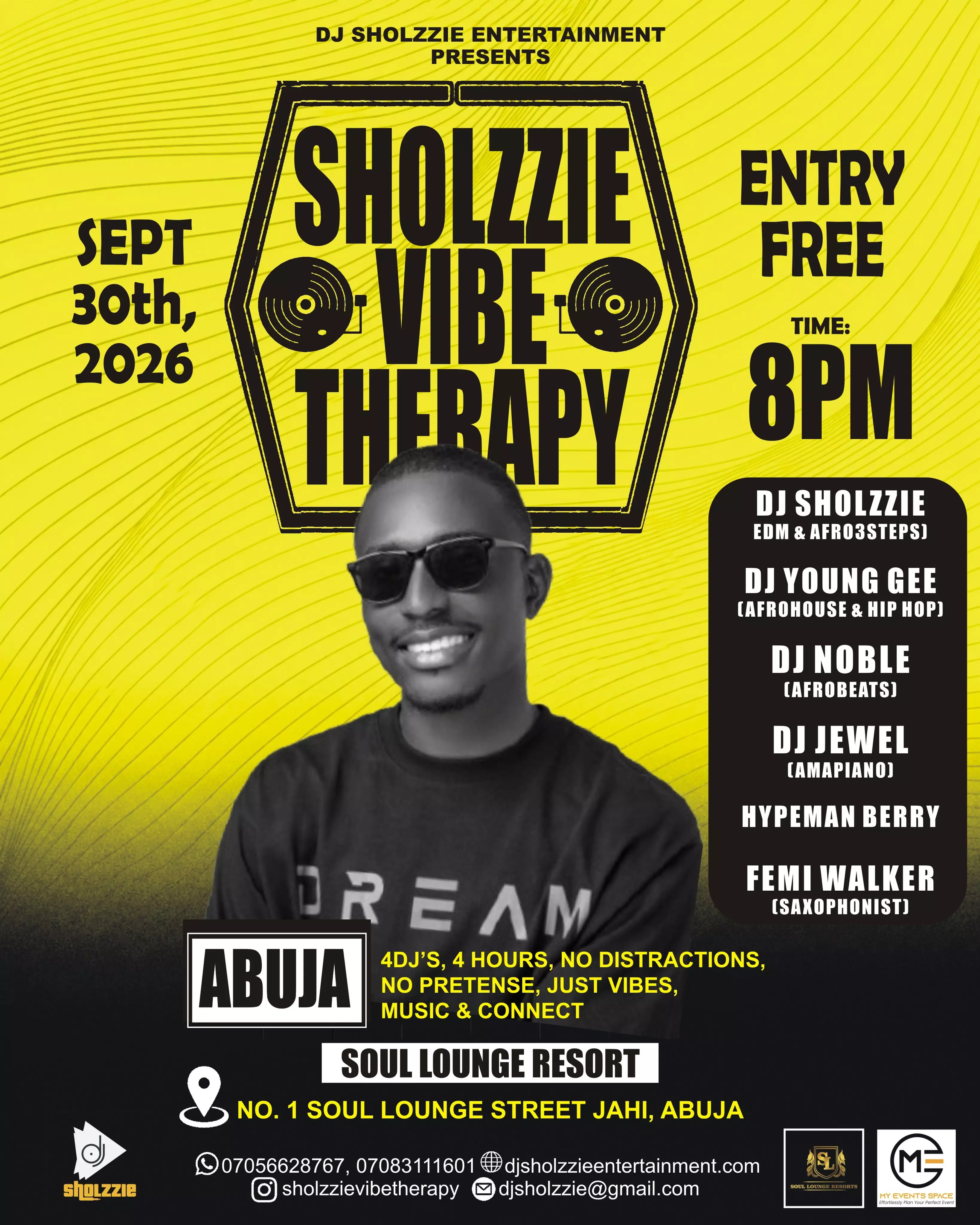 SHOLZZIE VIBE THERAPY — DJ SHOLZZIE ENTERTAINMENT