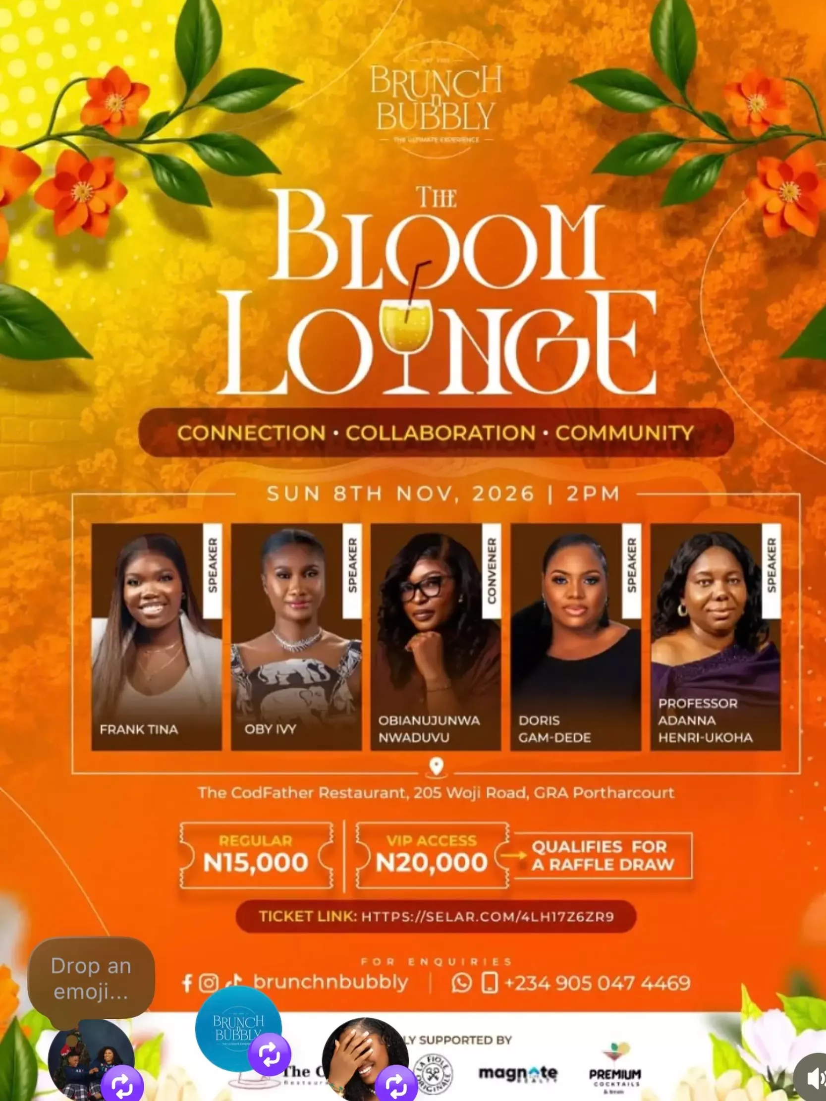 THE BLOOM LOUNGE — BRUNCH BUBBLY