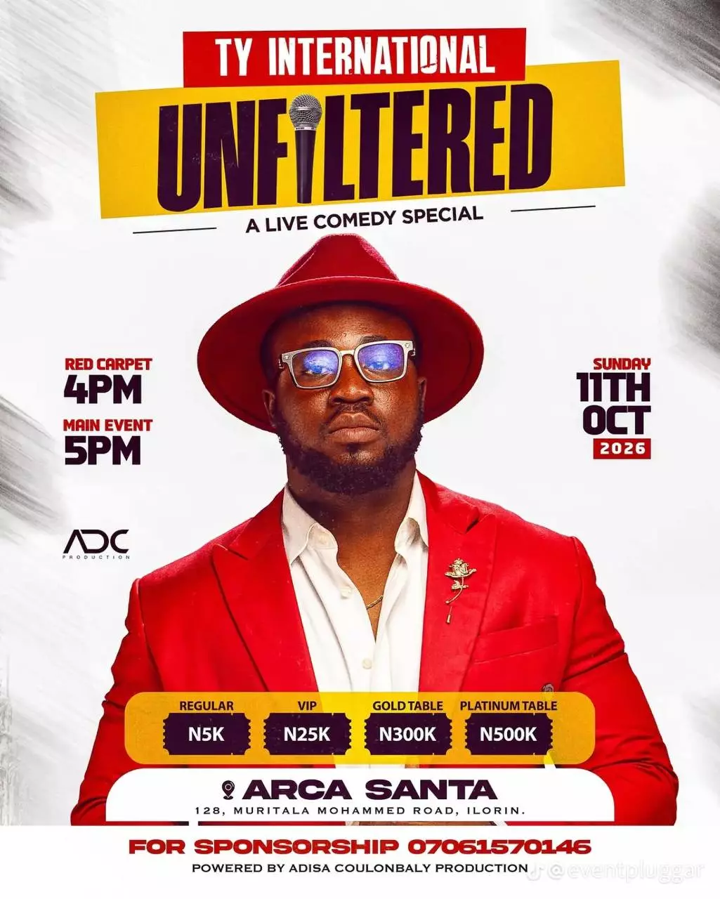 TY INTERNATIONAL UNFILTERED – A LIVE COMEDY SPECIAL