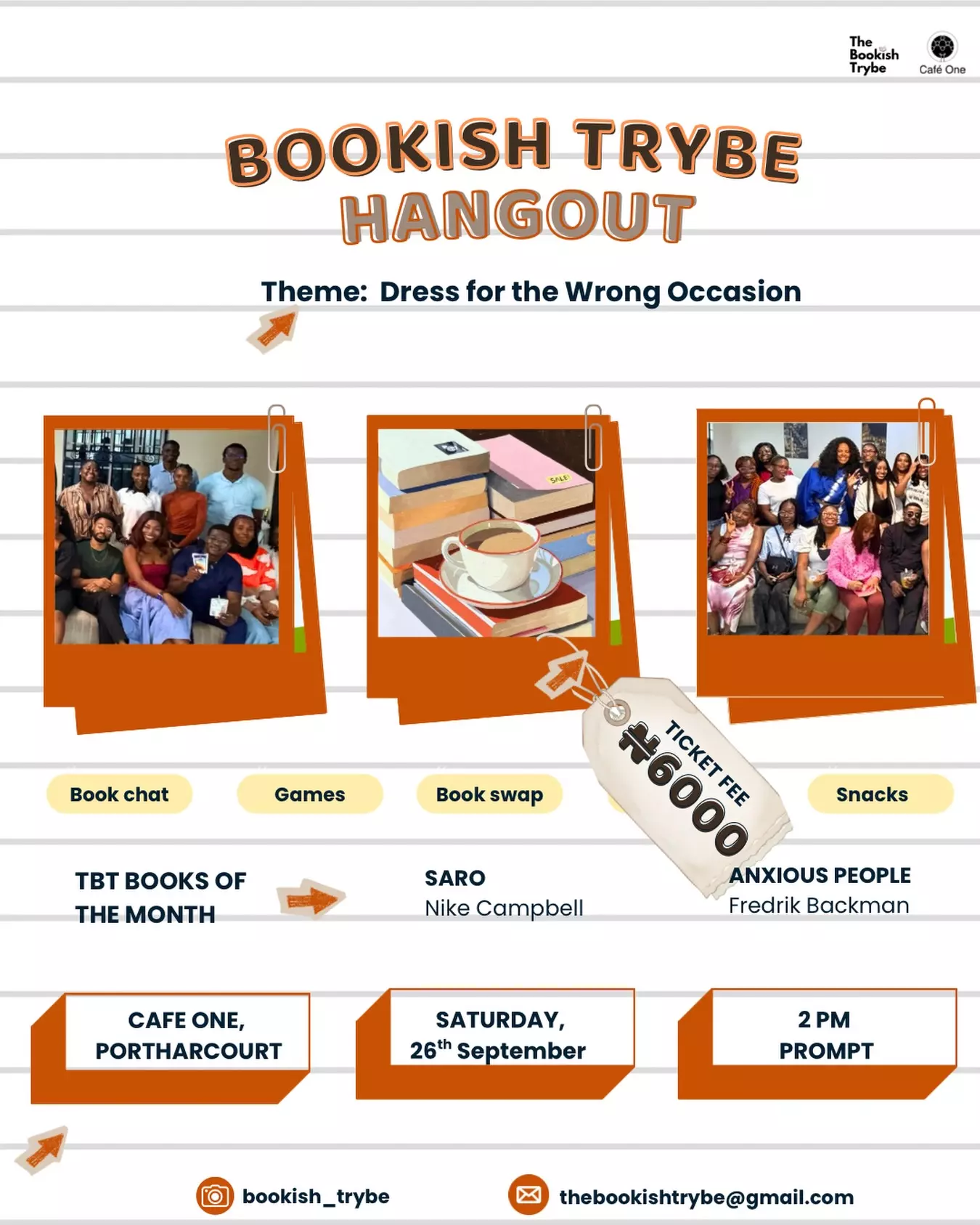 THE BOOKISH TRYBE HANGOUT