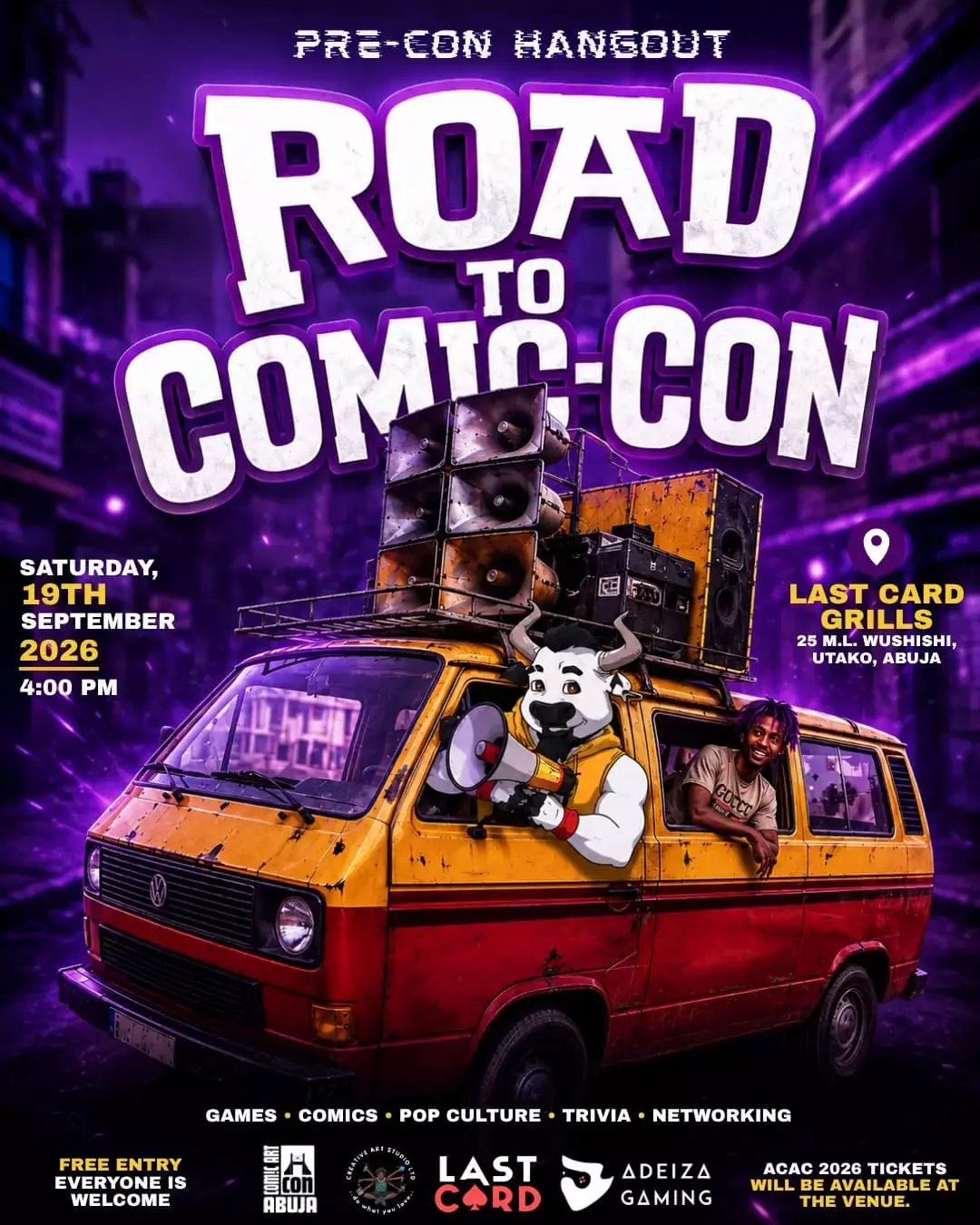 ROAD TO COMIC-CON: PRE-CON HANGOUT – ABUJA