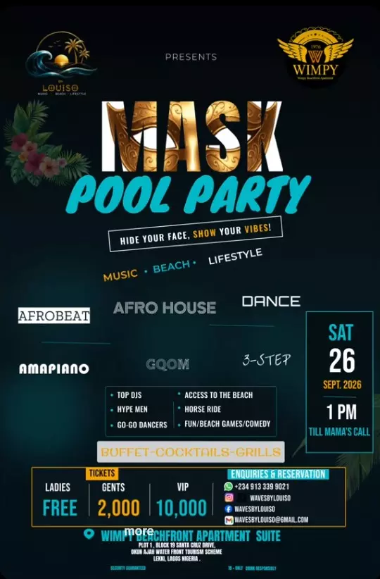 LOUISO MASK POOL PARTY