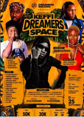 KEFFI DREAMERS SPACE —  BY DREAMERS RECORDS