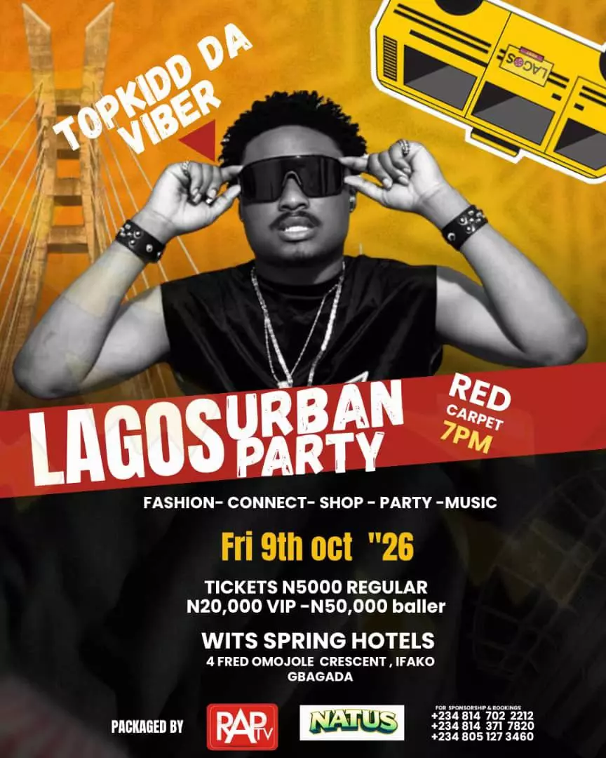 TOPKID DA VIBER—LAGOS URBAN PARTY