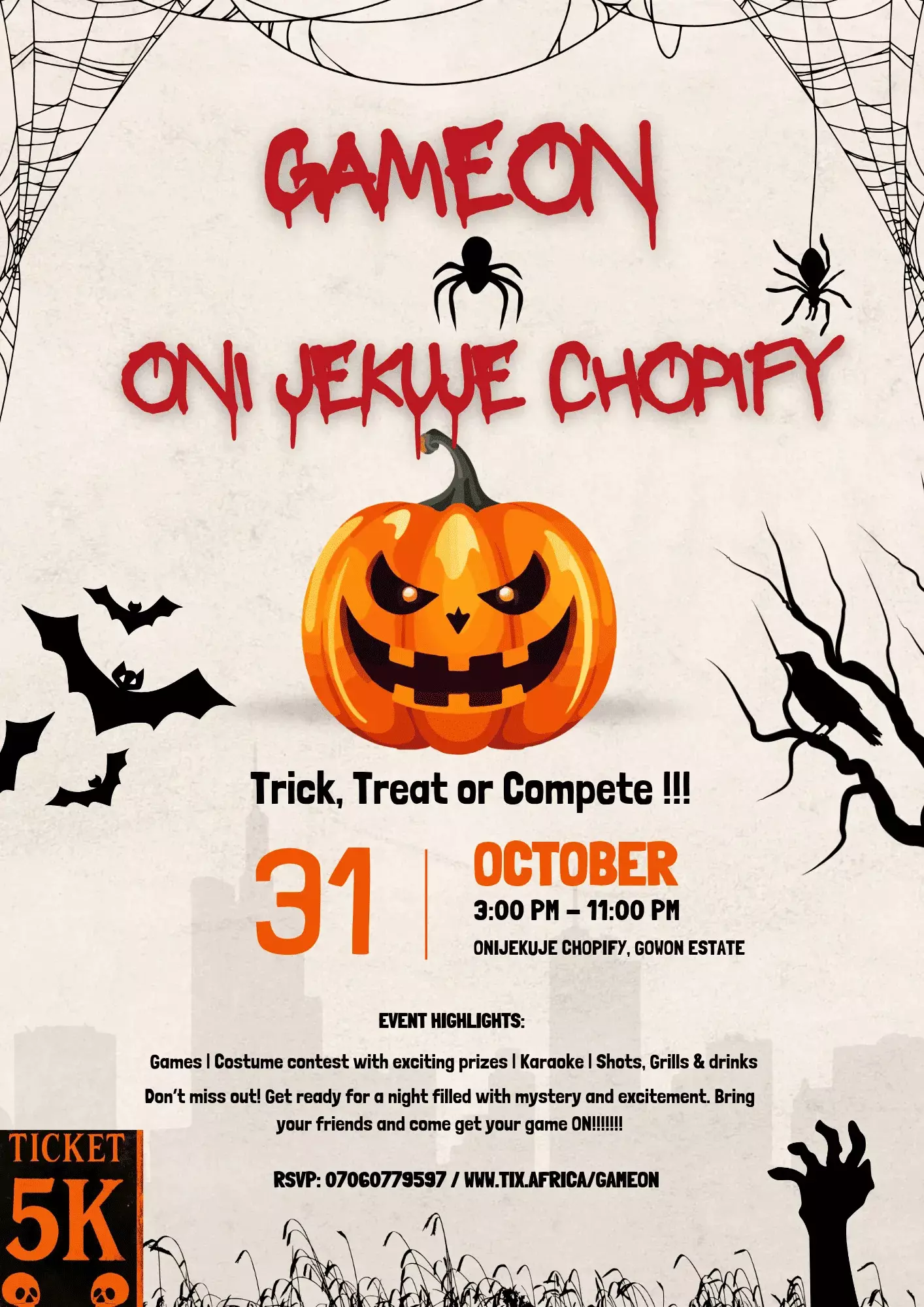 GAMEON: TREAT OR COMPETE
