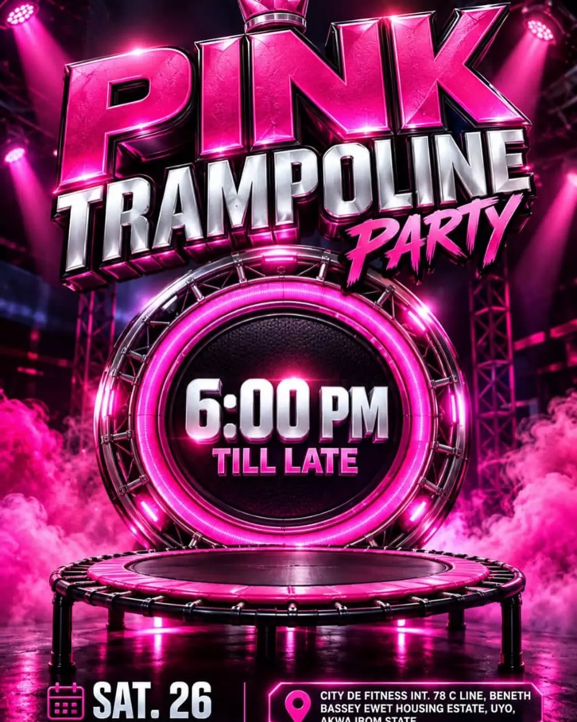 THE PINK TRAMPOLINE PARTY