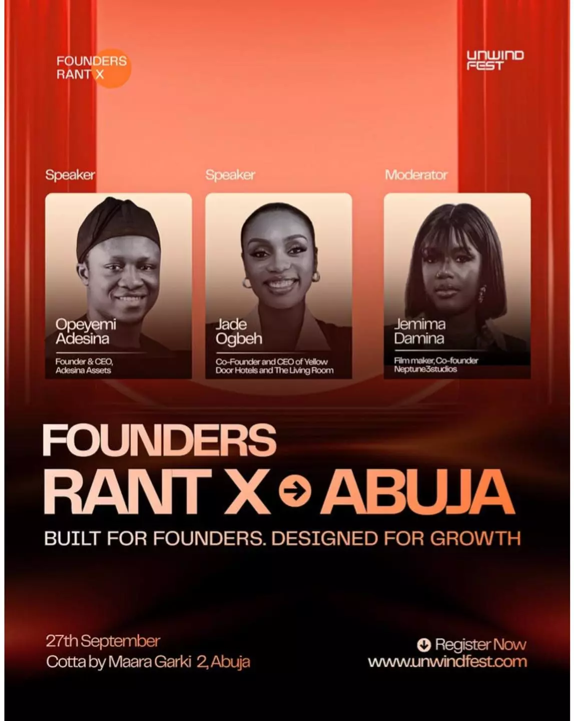 FOUNDERS RANT X ABUJA — UNWINDFEST