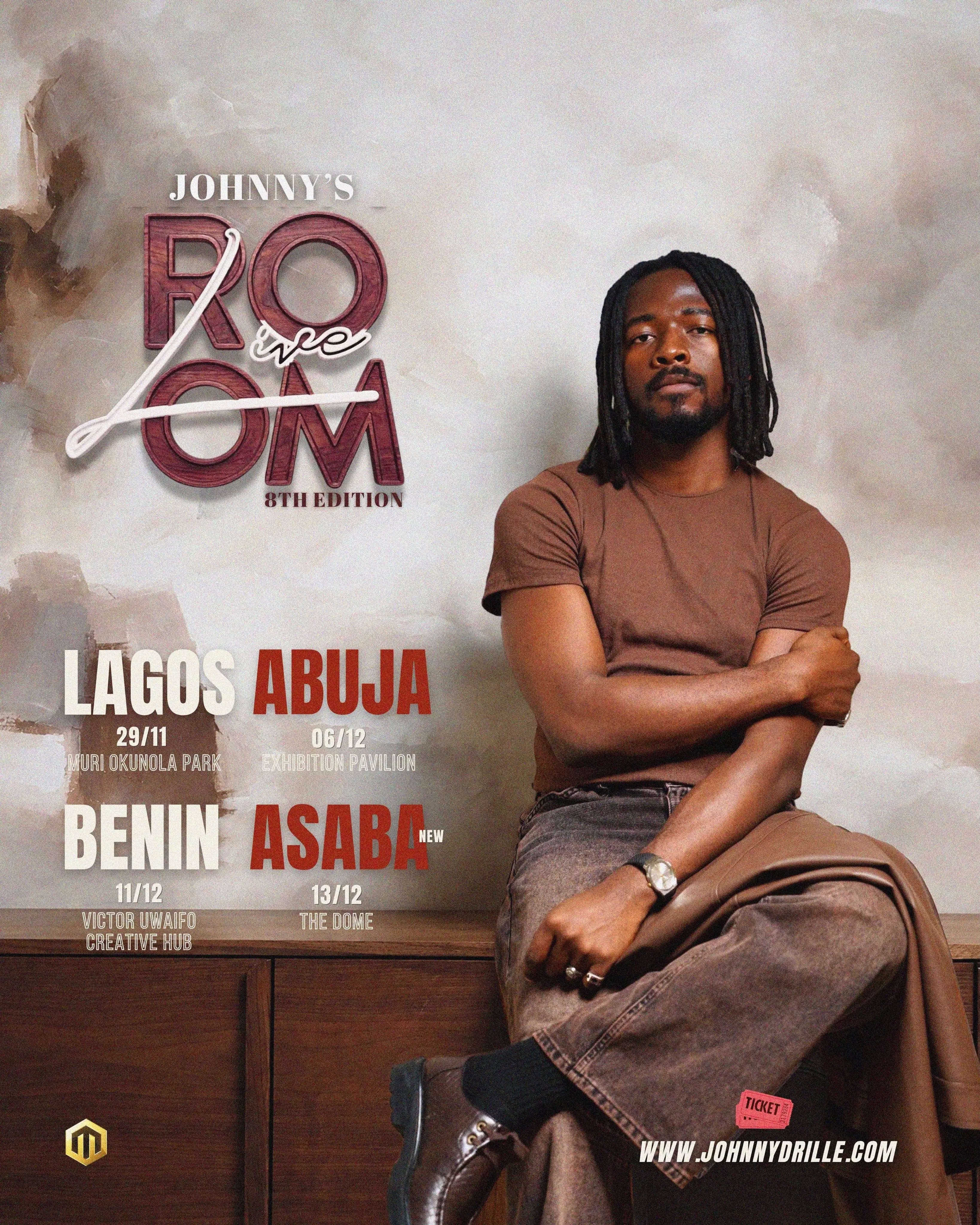 JOHNNY’S ROOM LIVE 8TH EDITION — ABUJA