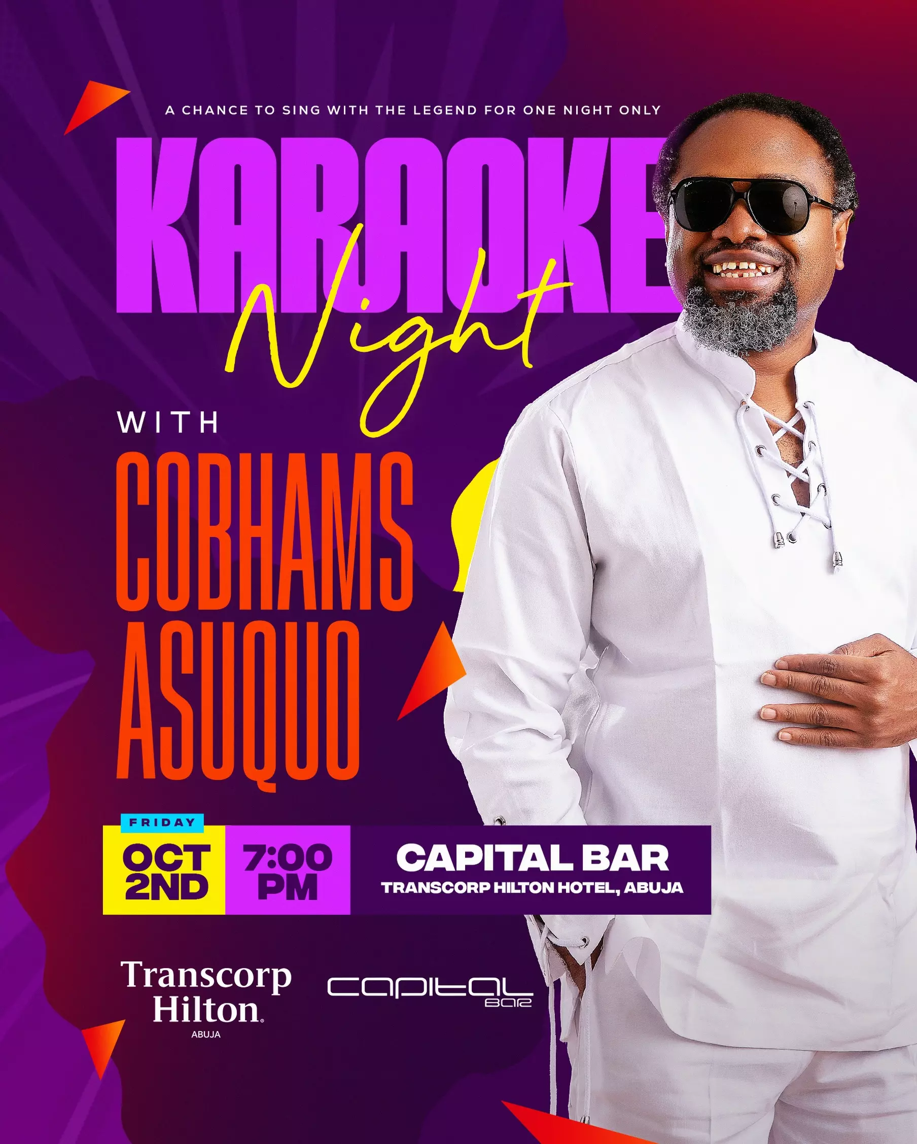 KARAOKE NIGHT WITH COBHAM ASUQUO — CAPITAL BAR