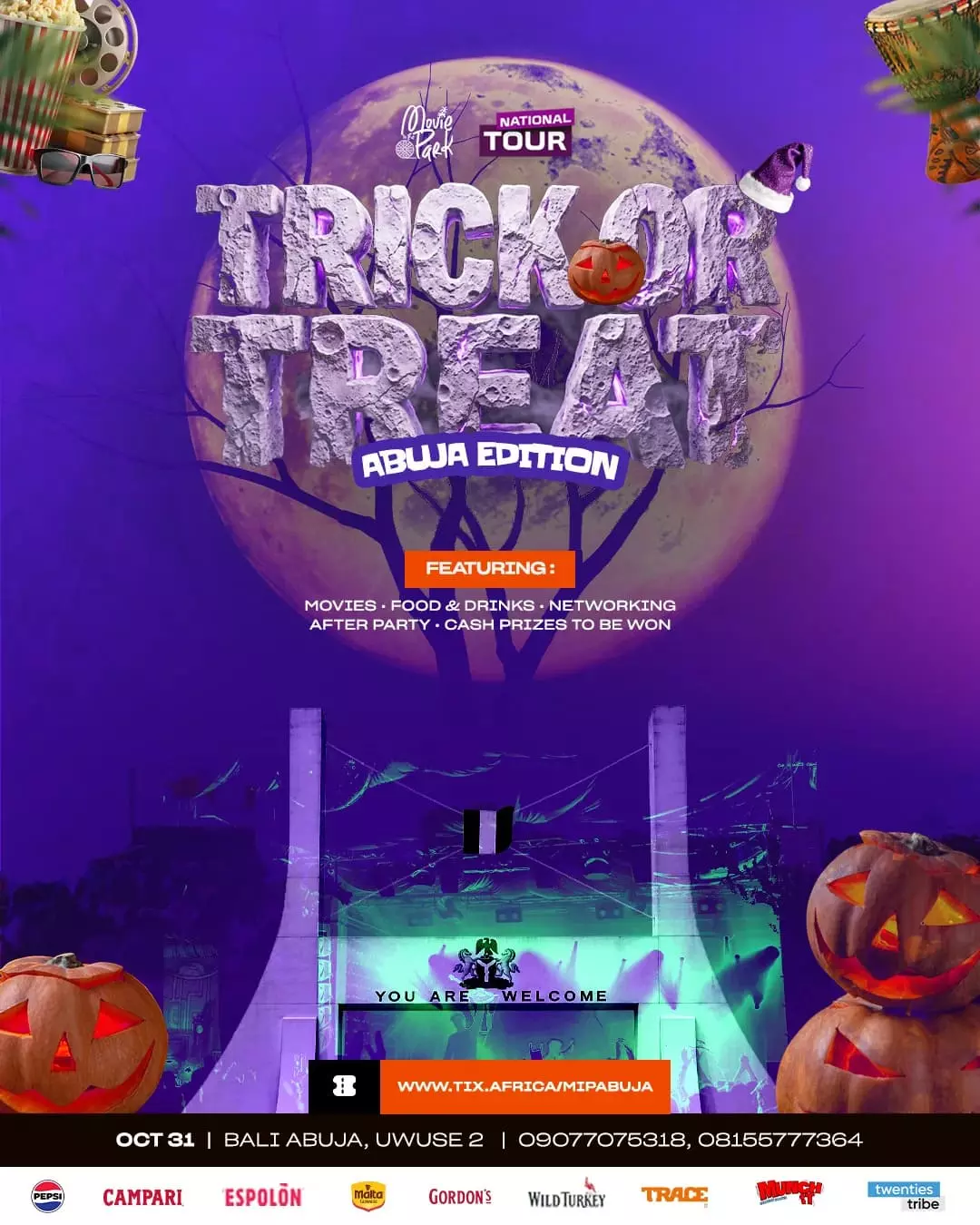 MOVIE IN THE PARK – TRICK OR TREAT EDITION, ABUJA