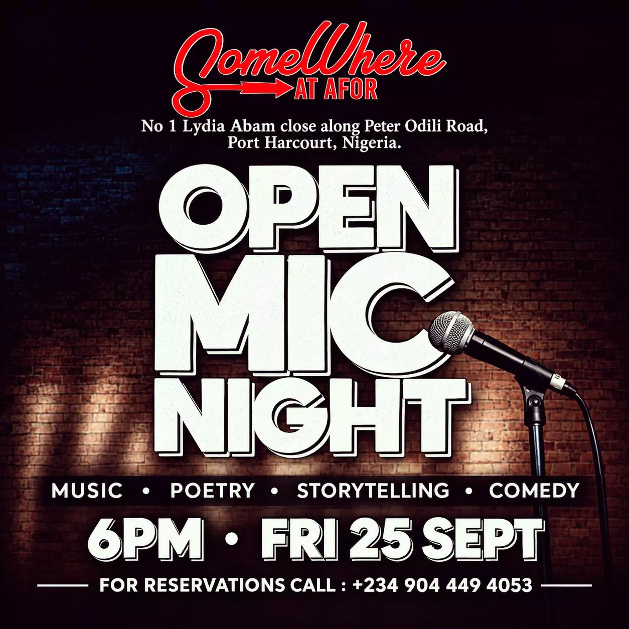 OPEN MIC NIGHT