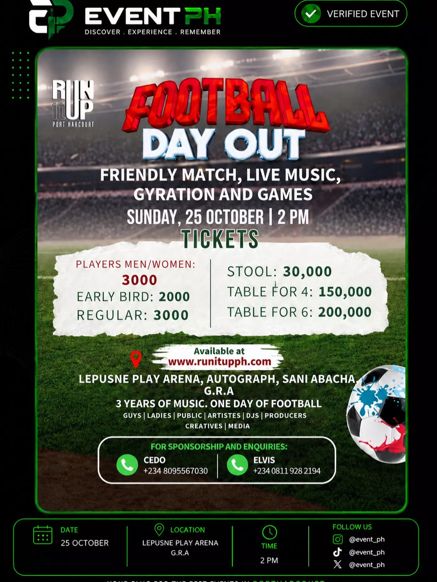 FOOTBALL DAY OUT