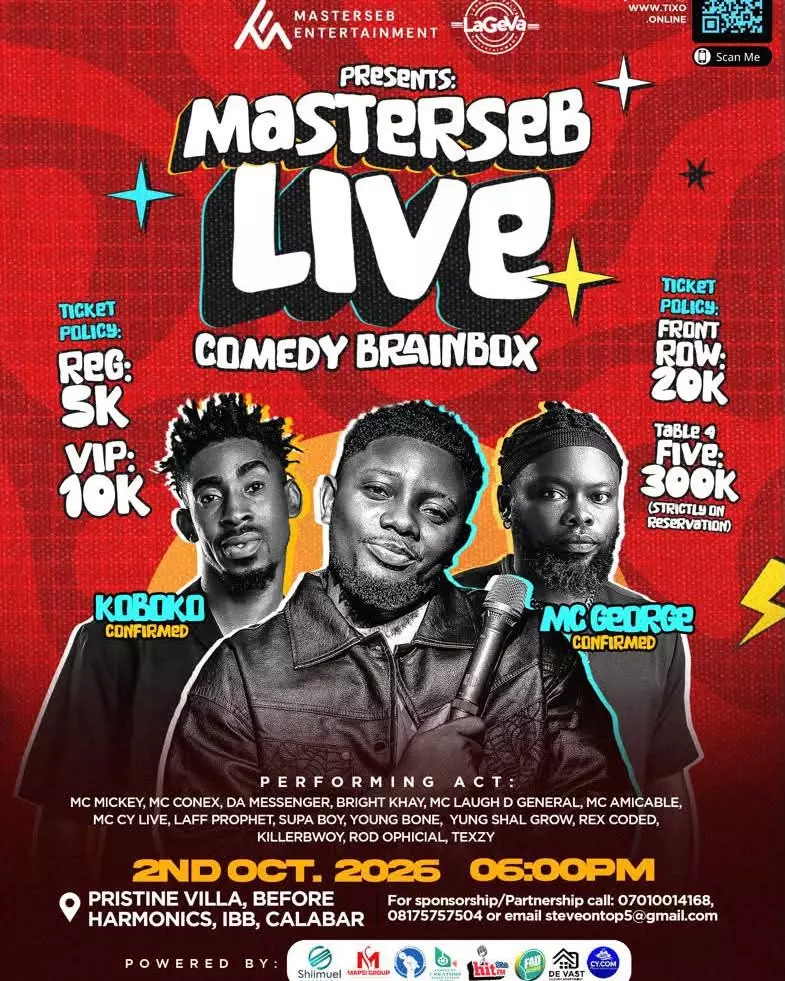 MASTERSEB LIVE – COMEDY BRAINBOX