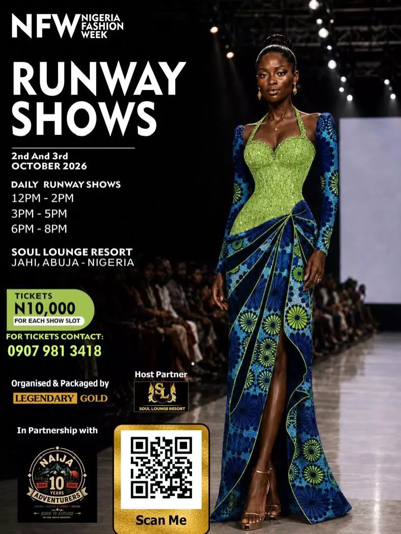 NIGERIA FASHION WEEK RUNWAY SHOWS – LEGENDARY GOLD