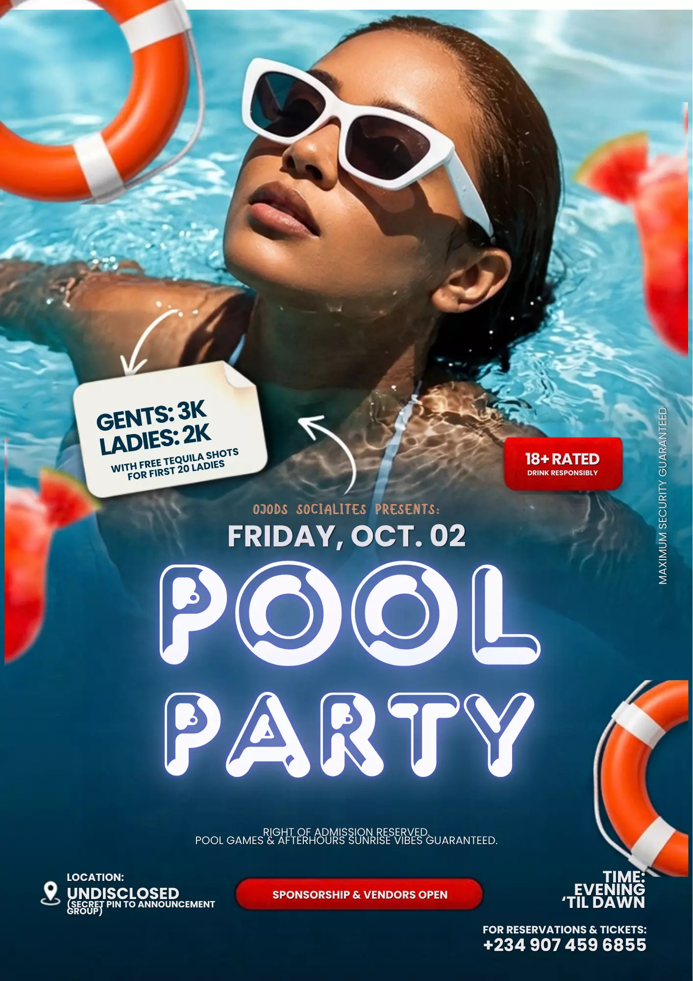 OJODS SOCIALITES PRESENTS: POOL PARTY