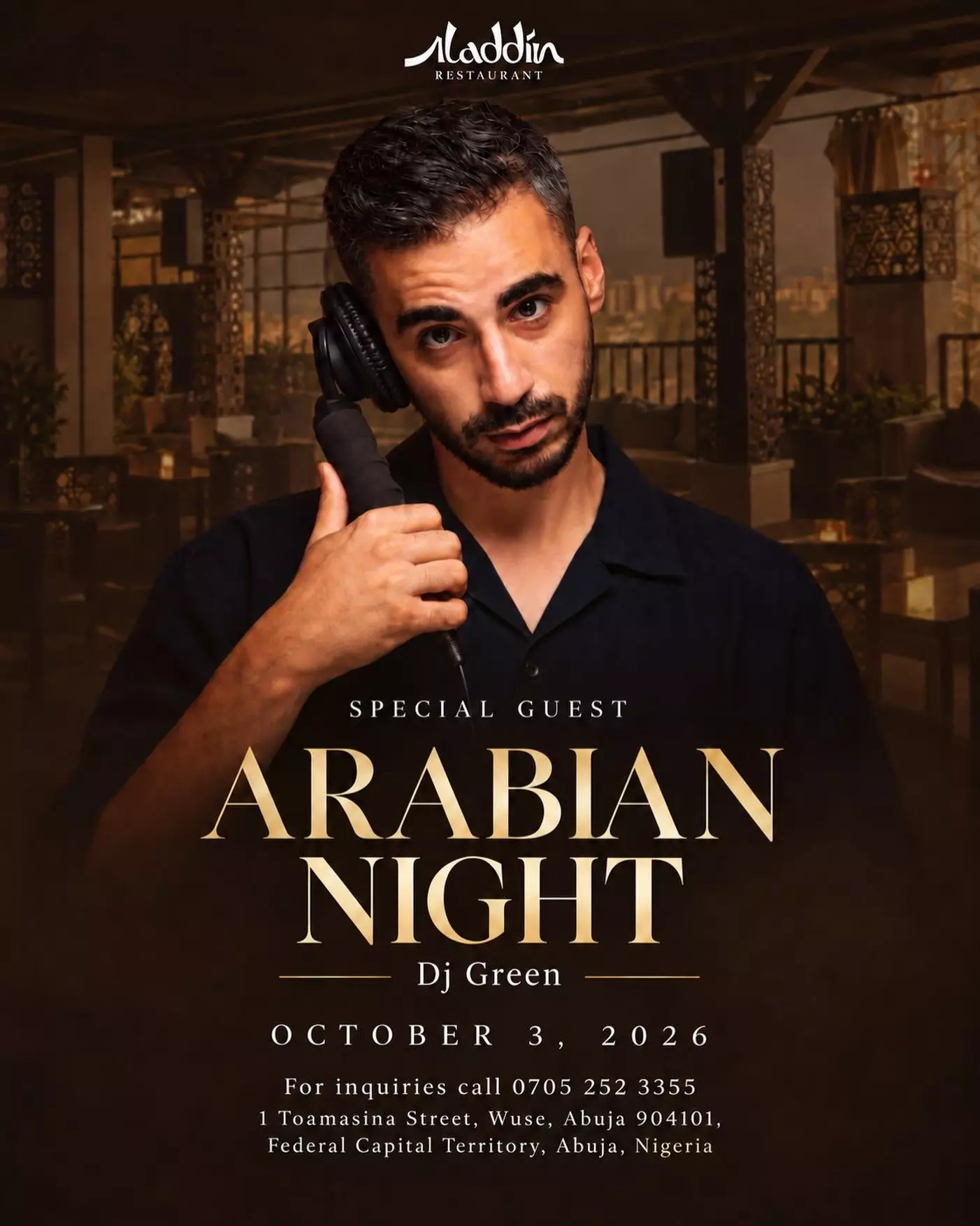ARABIAN NIGHT — DJ GREEN | ALADDIN RESTAURANT