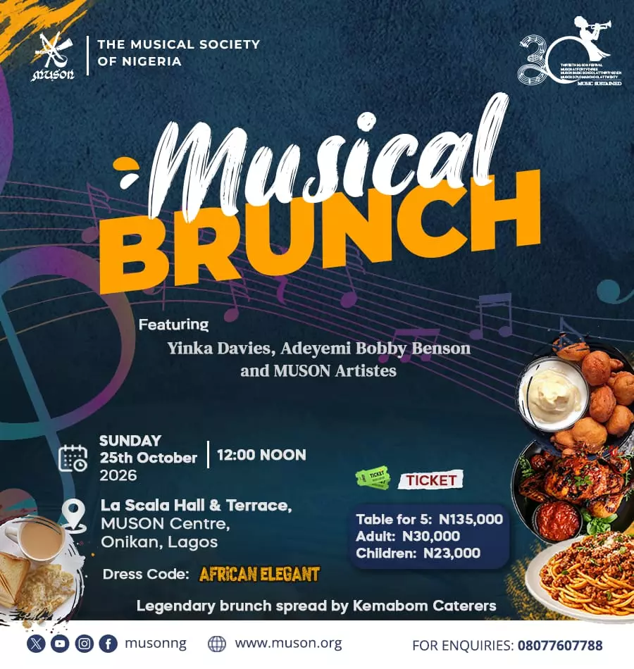 MUSICAL BRUNCH — THE MUSICAL SOCIETY OF NIGERIA (MUSON)