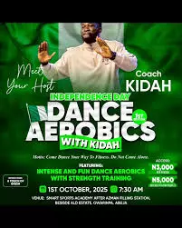 INDEPENDENCE DAY DANCE AEROBICS WITH KIDAH — COACH KIDAH