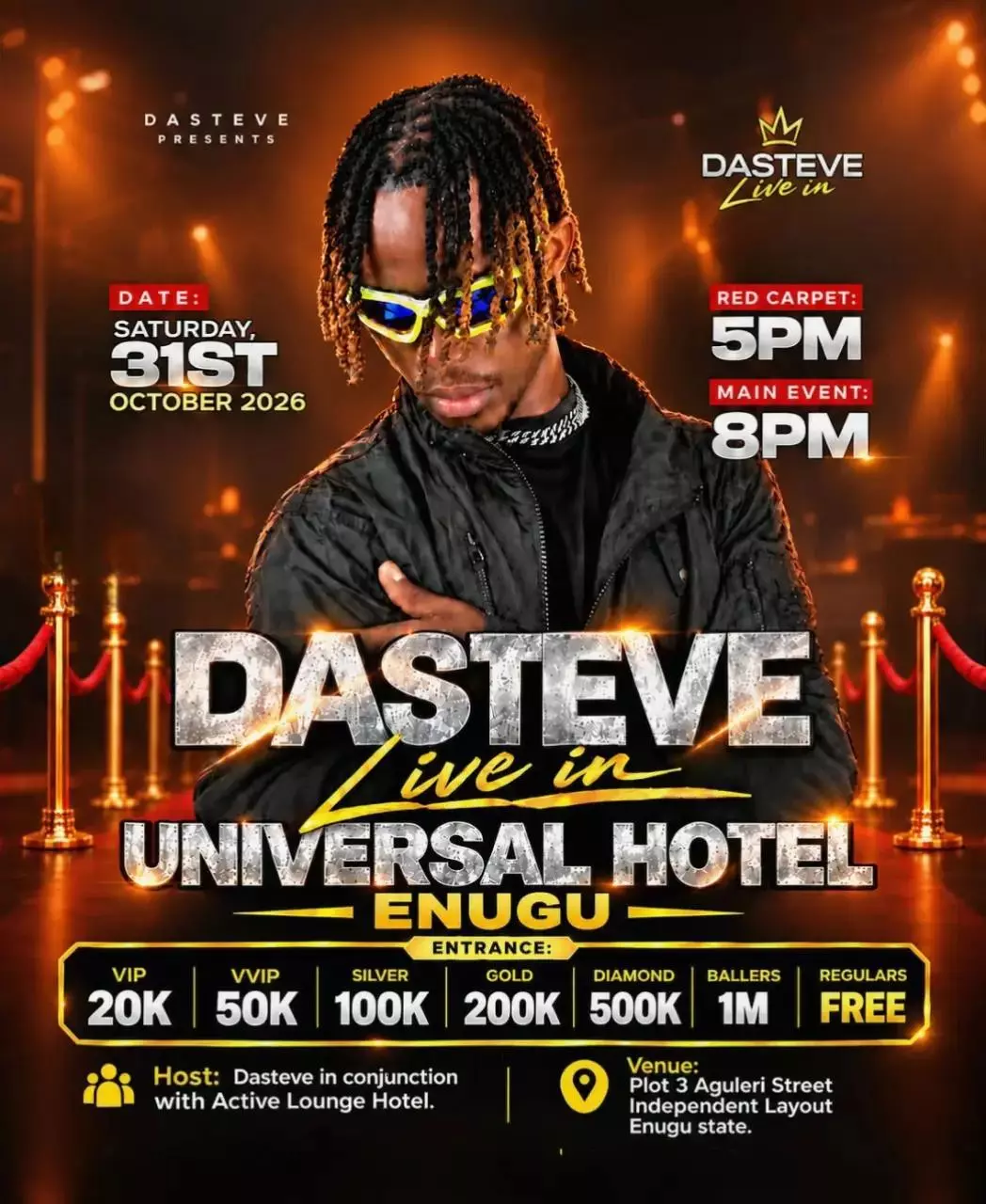 DESTEVE LIVE IN UNIVERSAL HOTEL ENUGU