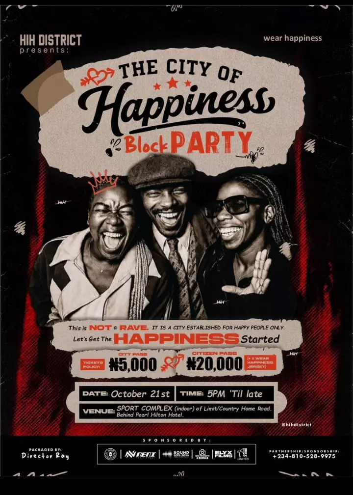 THE CITY OF HAPPINESS BLOCK PARTY