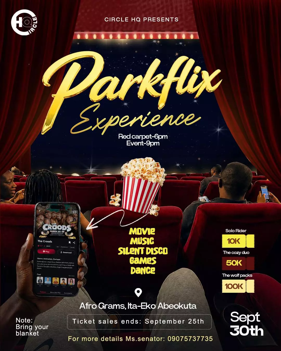 CIRCLE HQ PRESENTS: PARKFLIX EXPERIENCE