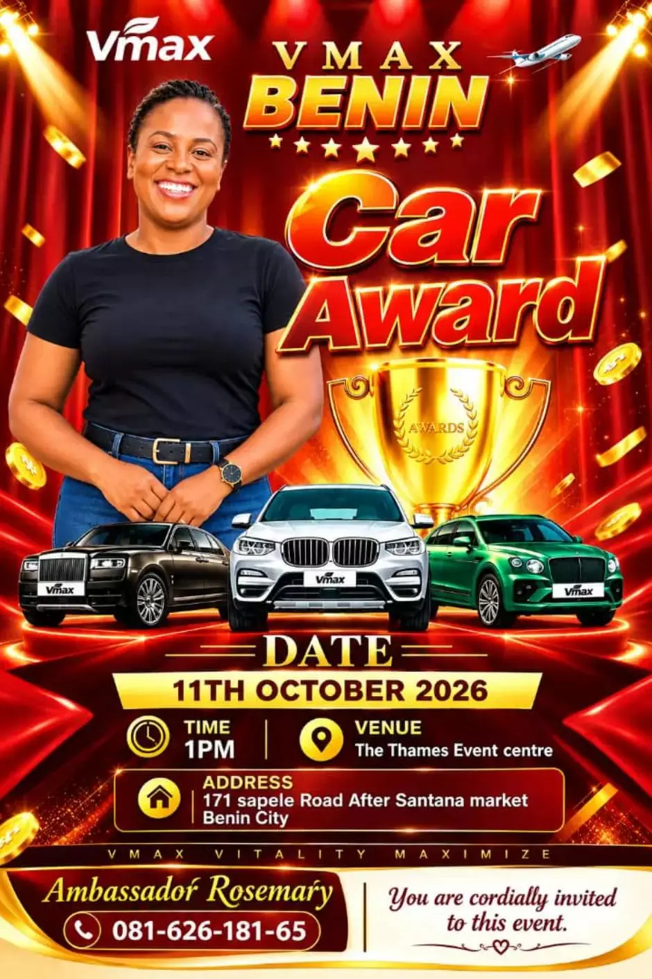 VMAX BENIN CAR AWARD 2026