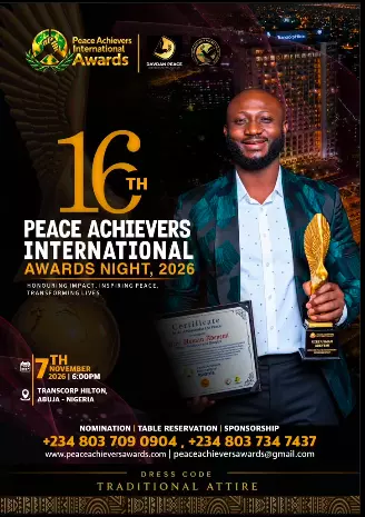 16TH PEACE ACHIEVERS INTERNATIONAL CONFERENCE AND AWARDS 2026